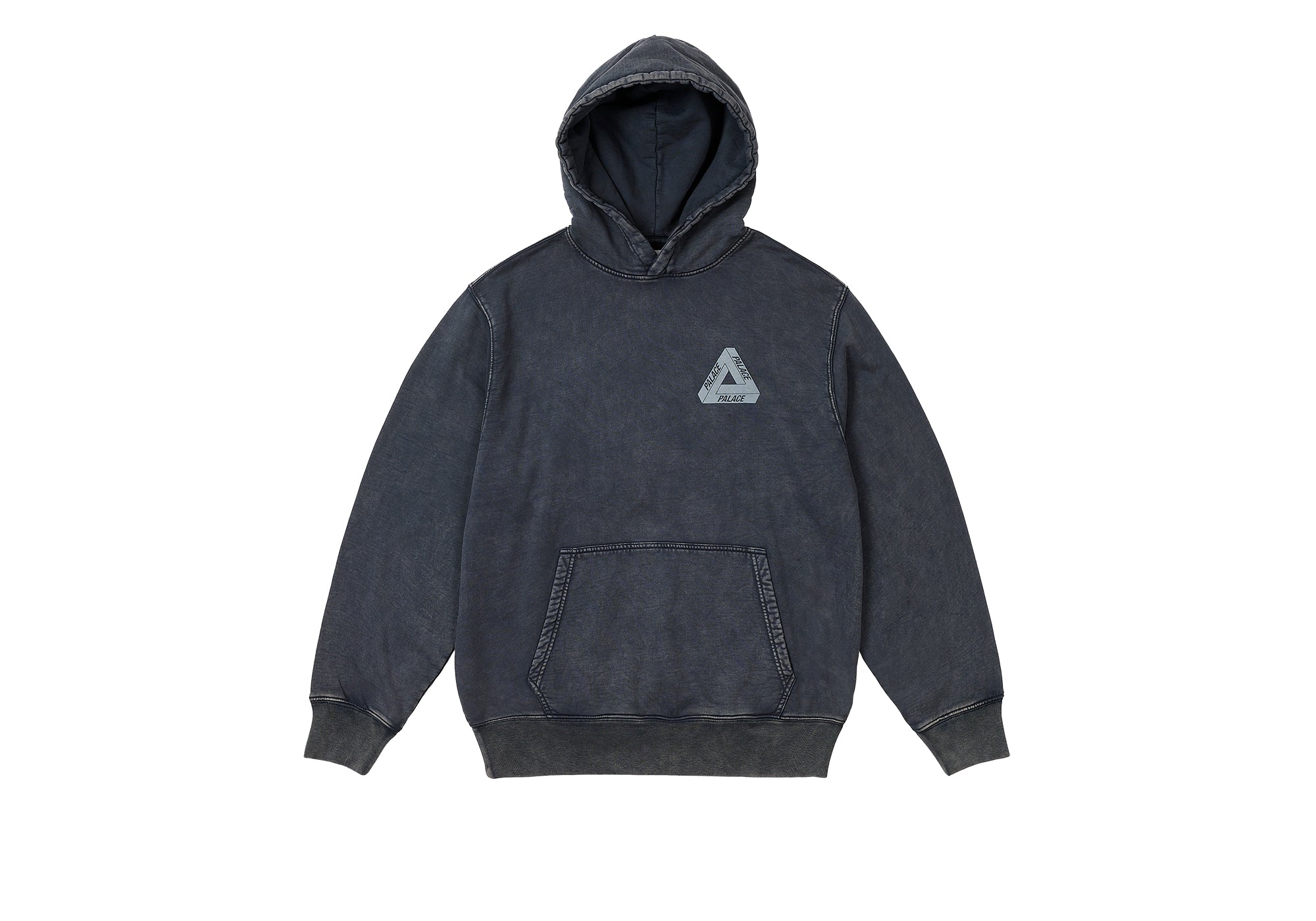 Washed Out Tri-Ferg Hood Navy - Winter 2023 - Palace Community