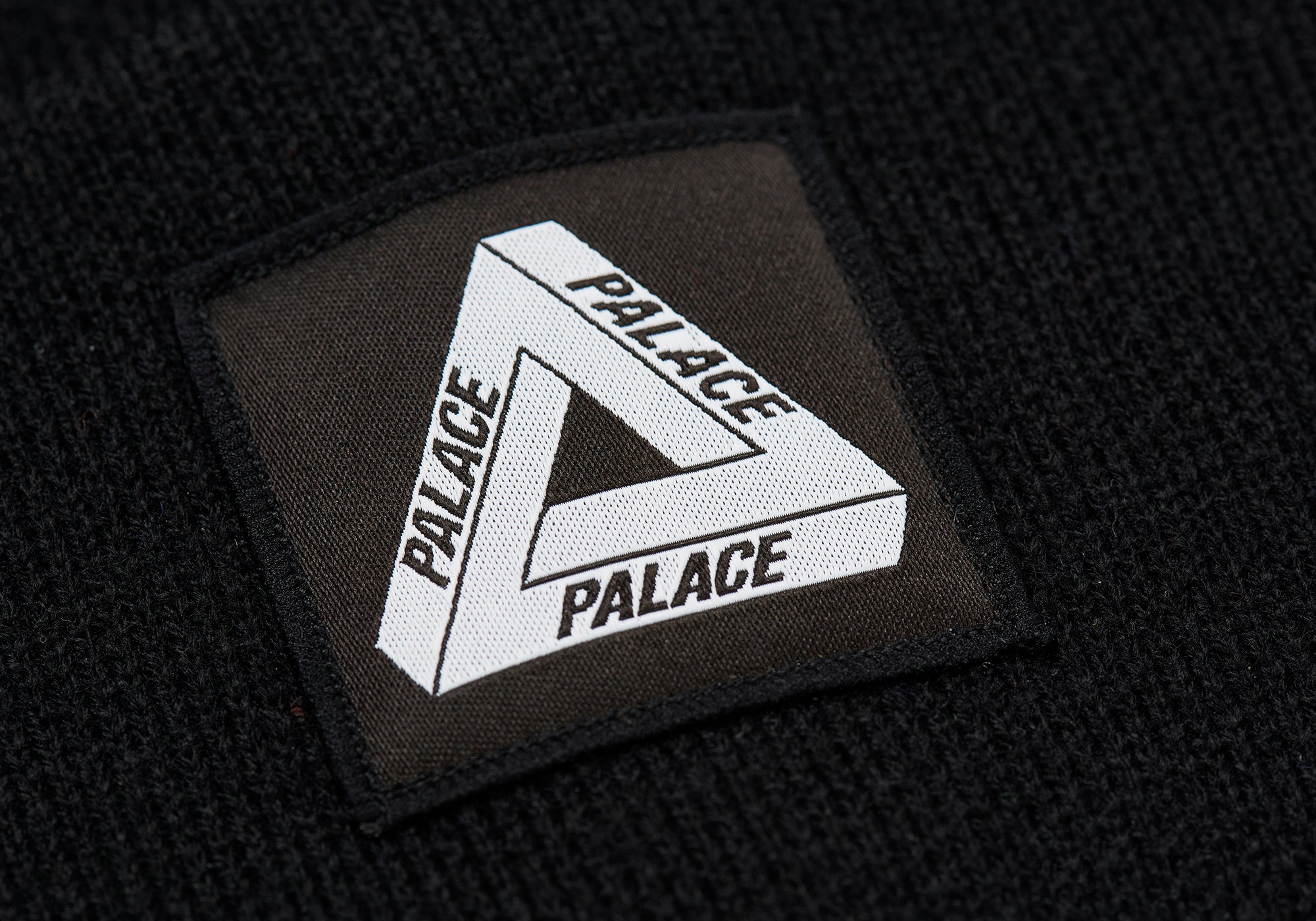 Tri-Ferg Patch Beanie Black - Winter 2023 - Palace Community