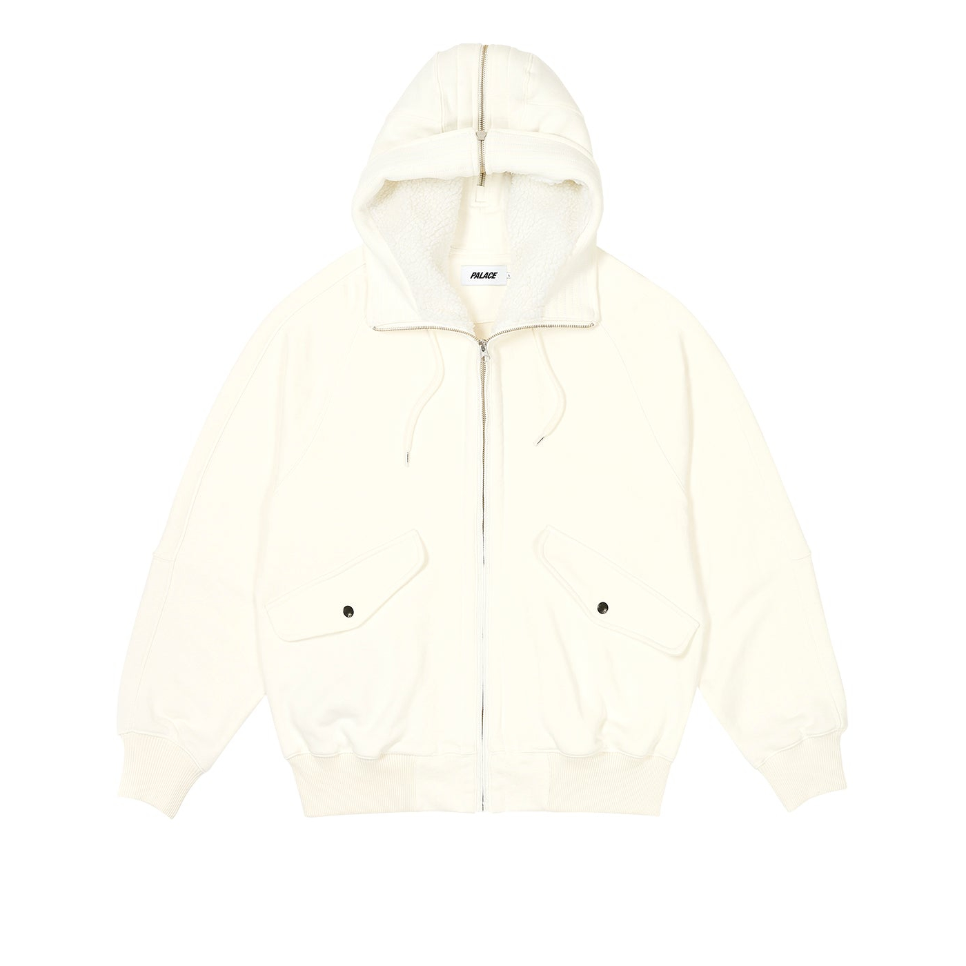 Thumbnail SPLIT HOOD BOMBER SWEAT WHITE one color