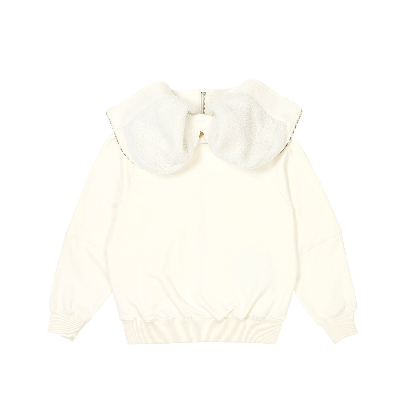 Thumbnail SPLIT HOOD BOMBER SWEAT WHITE one color