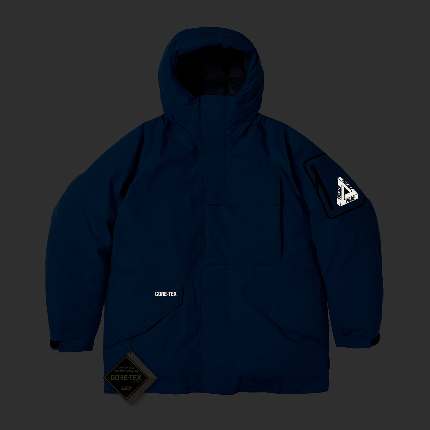 Gore-Tex Cargo Down Parka Palace Blue - Winter 2023 - Palace Community