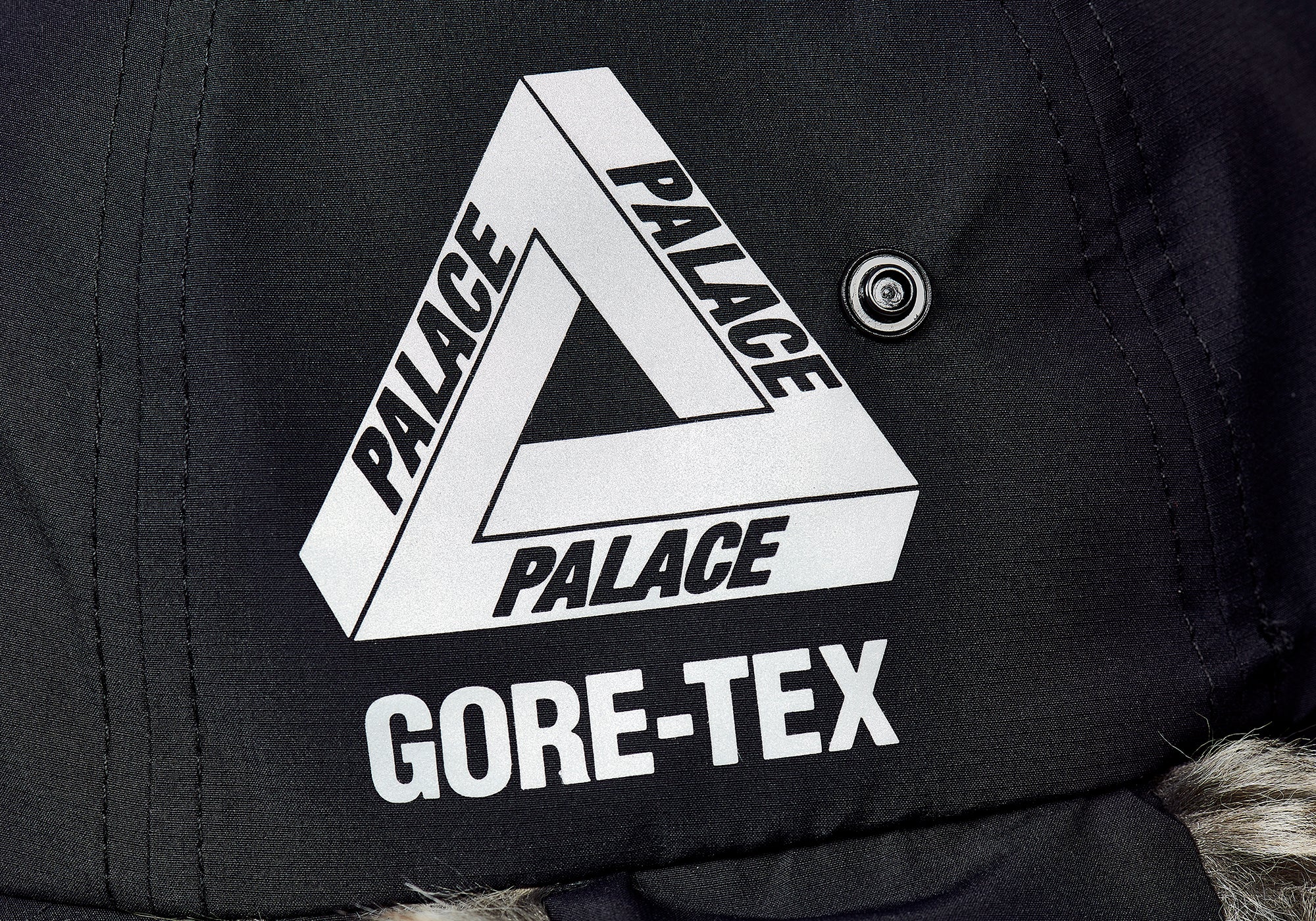 Gore-Tex Dog Ear 6-Panel Black - Winter 2023 - Palace Community
