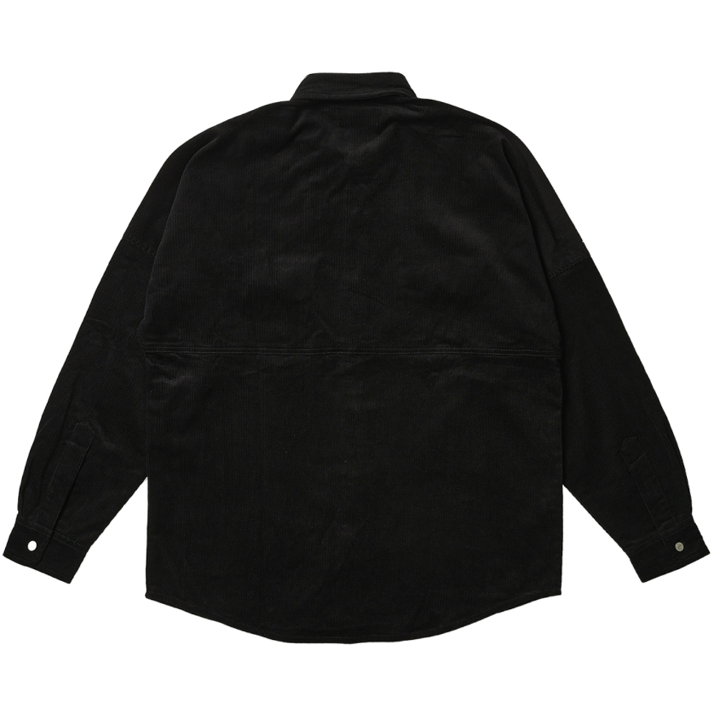 Thumbnail DROP SHOULDER CORD SHIRT BLACK one color