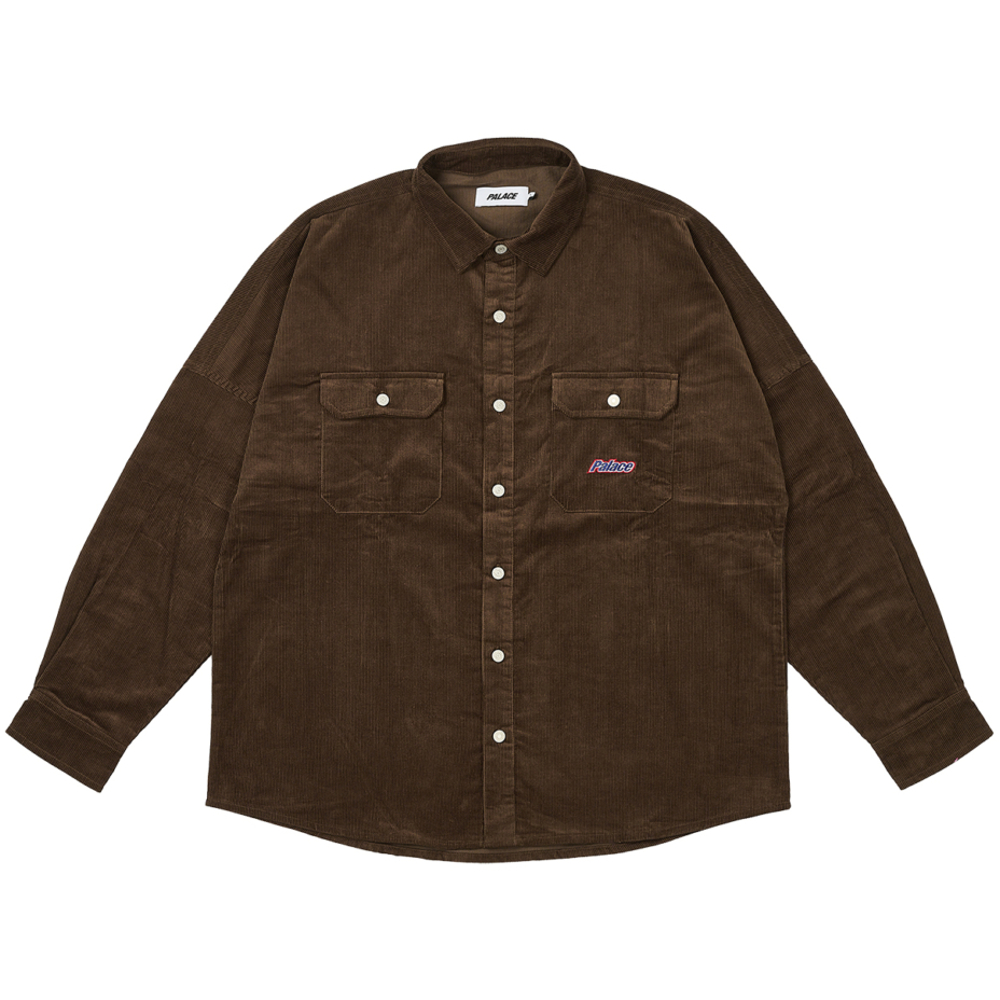 Thumbnail DROP SHOULDER CORD SHIRT NICE BROWN one color