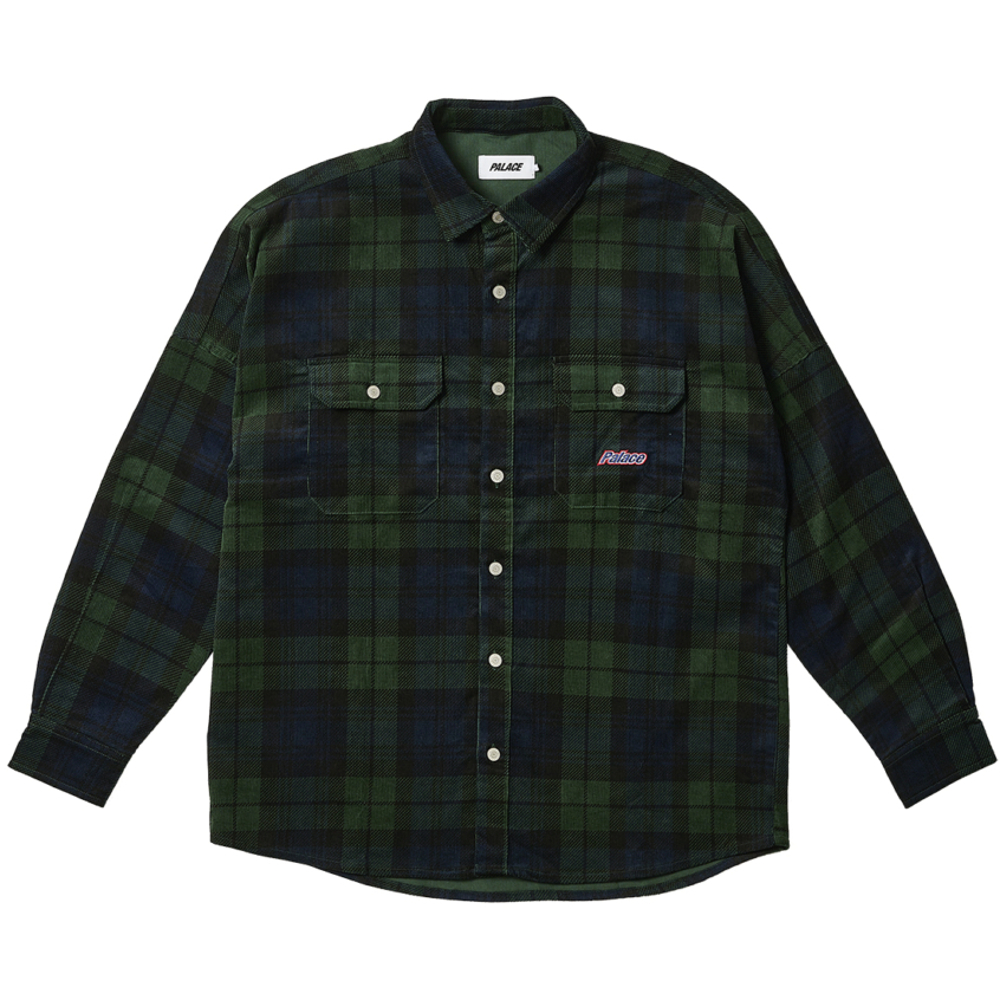 Thumbnail DROP SHOULDER CORD SHIRT TARTAN one color