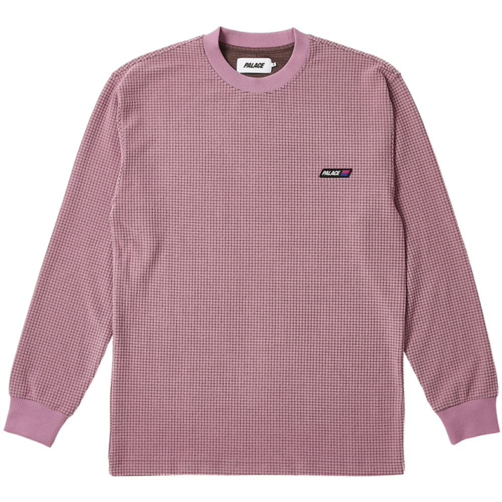 Thumbnail GRID THERMAL LONGSLEEVE BROWN / MAUVE one color