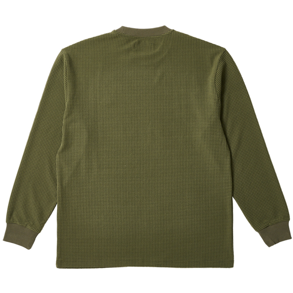 Thumbnail GRID THERMAL LONGSLEEVE DARK GREEN / LIGHT GREEN one color