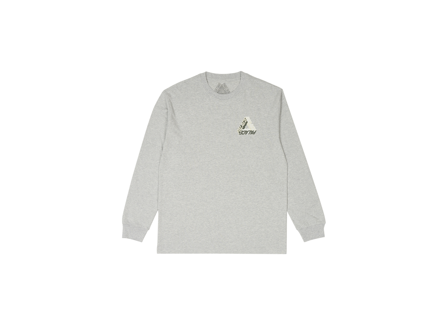 P-3d Longsleeve Grey Marl - Winter 2023 - Palace Community