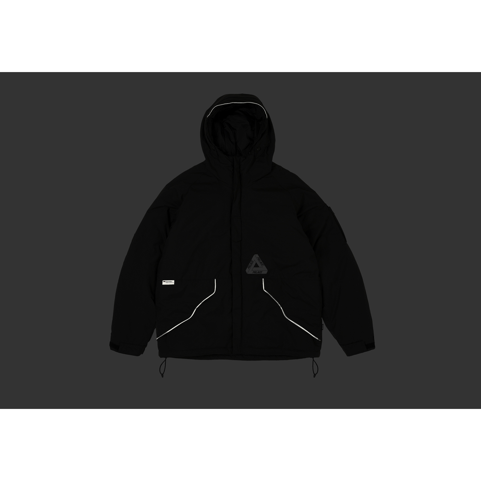 P-Tech Hooded Jacket Black - Winter 2023 - Palace Community