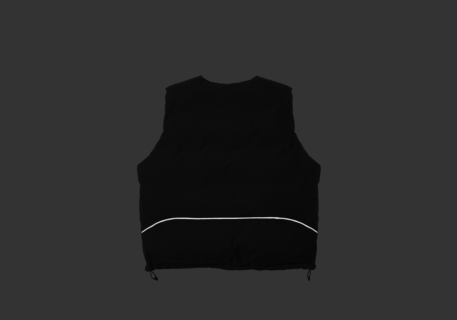 Plain black vest