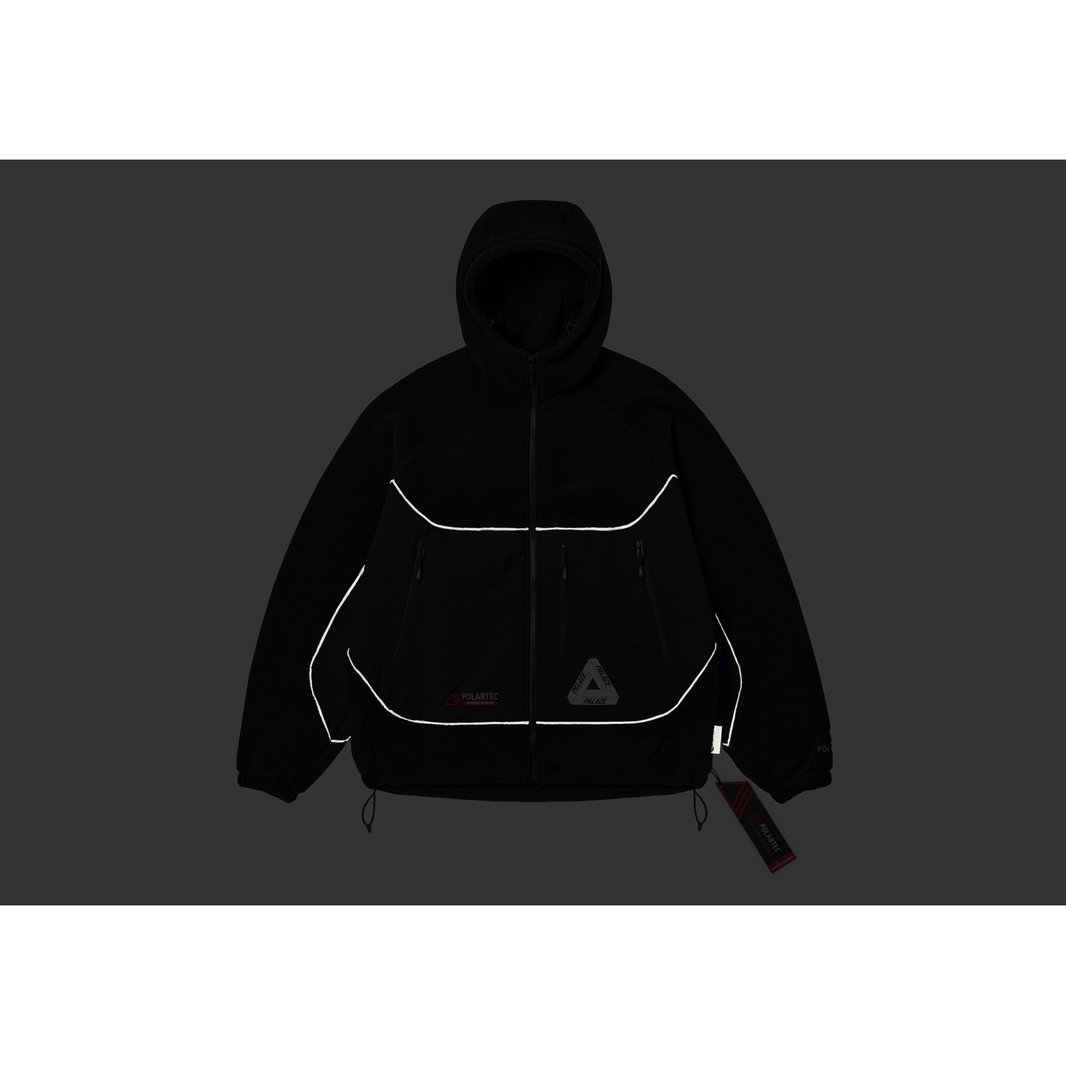 Polartec 3m Hooded Jacket Black - Winter 2023 - Palace Community
