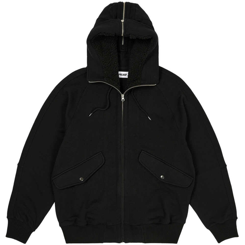 Thumbnail SPLIT HOOD BOMBER SWEAT BLACK one color