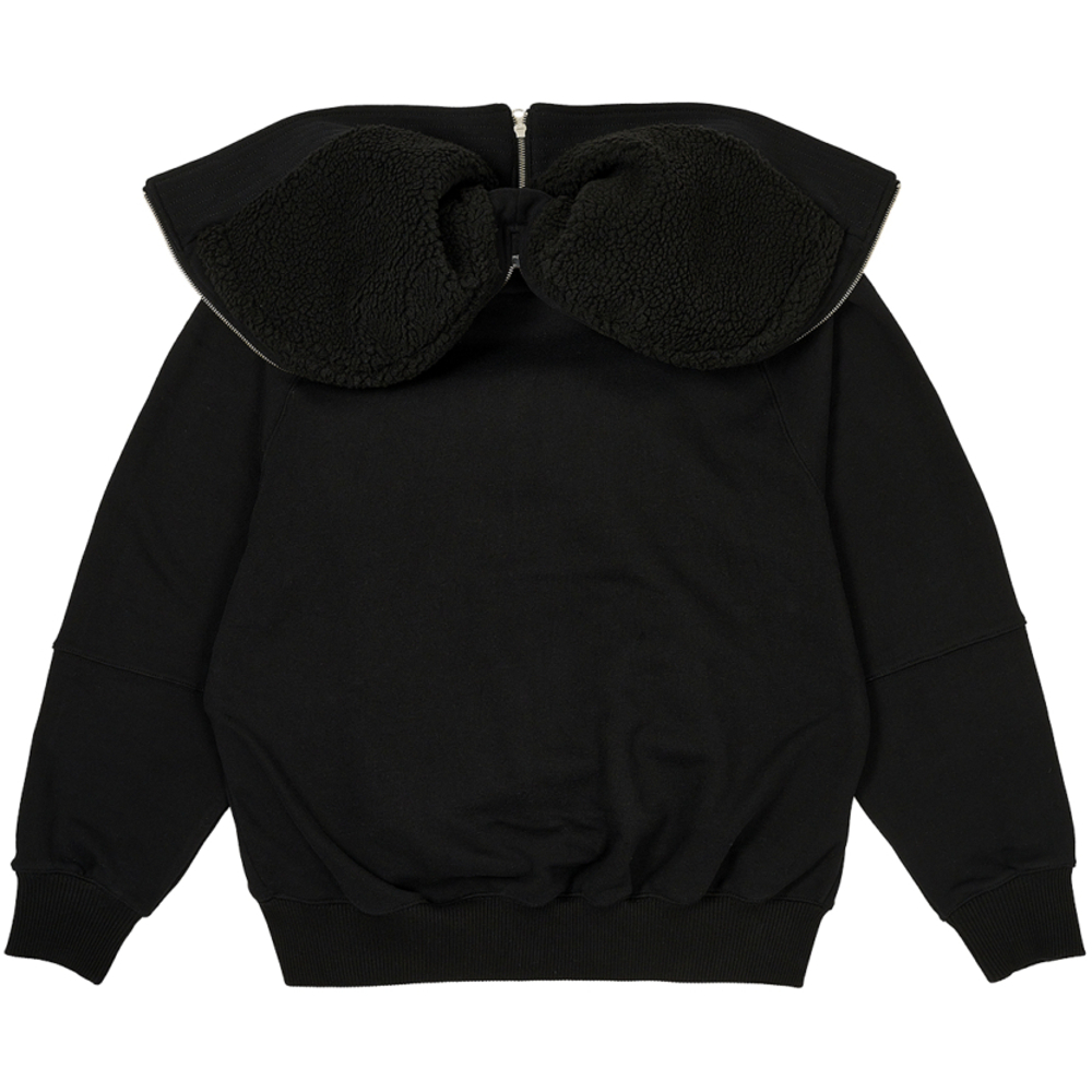 Thumbnail SPLIT HOOD BOMBER SWEAT BLACK one color