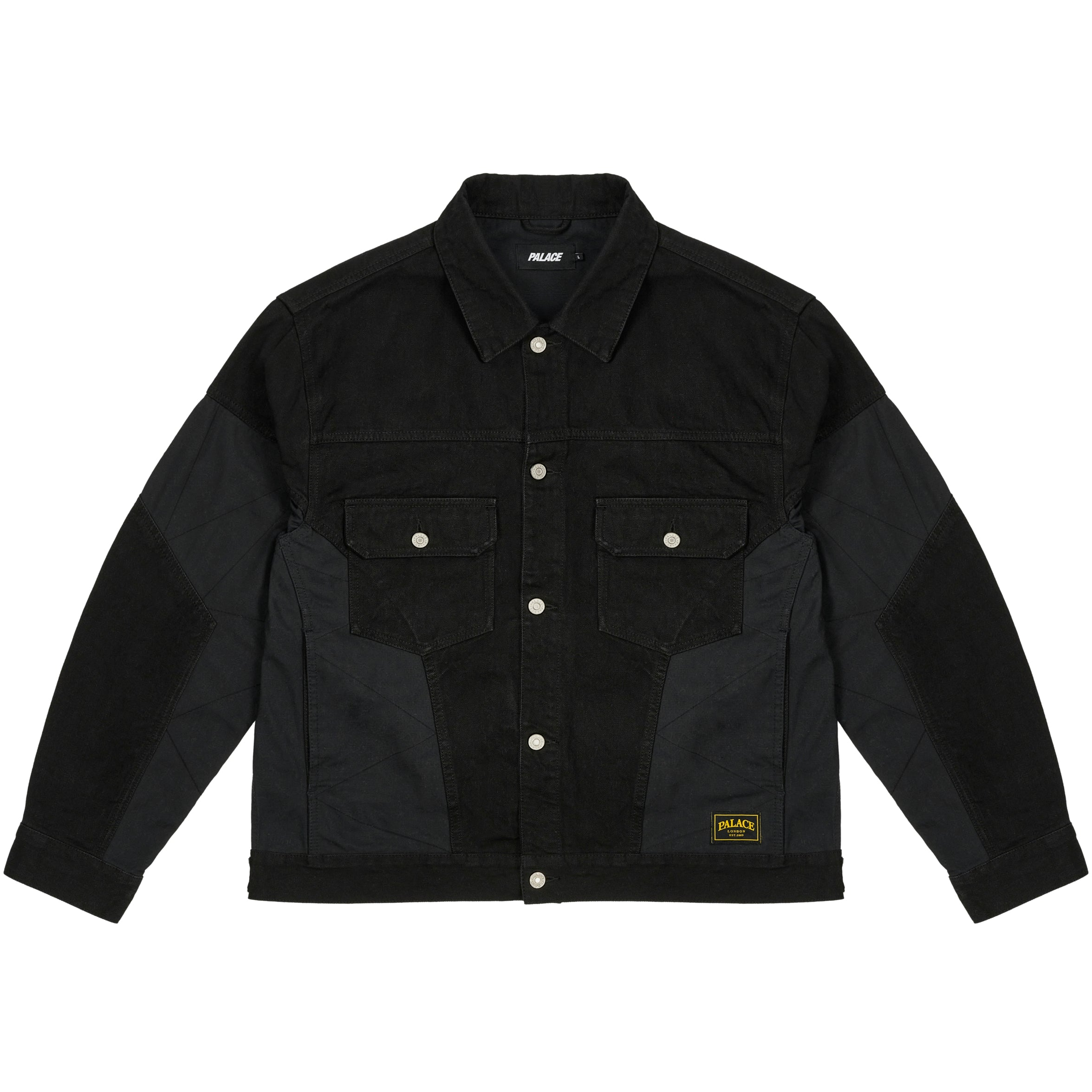 Thumbnail PANEL DENIM JACKET BLACK one color