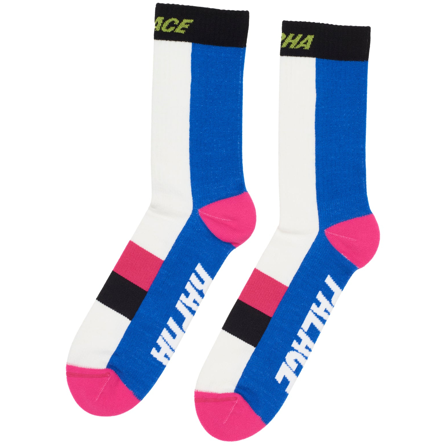 Thumbnail PALACE RAPHA MERINO SOCKS WHITE / BLUE / PINK one color