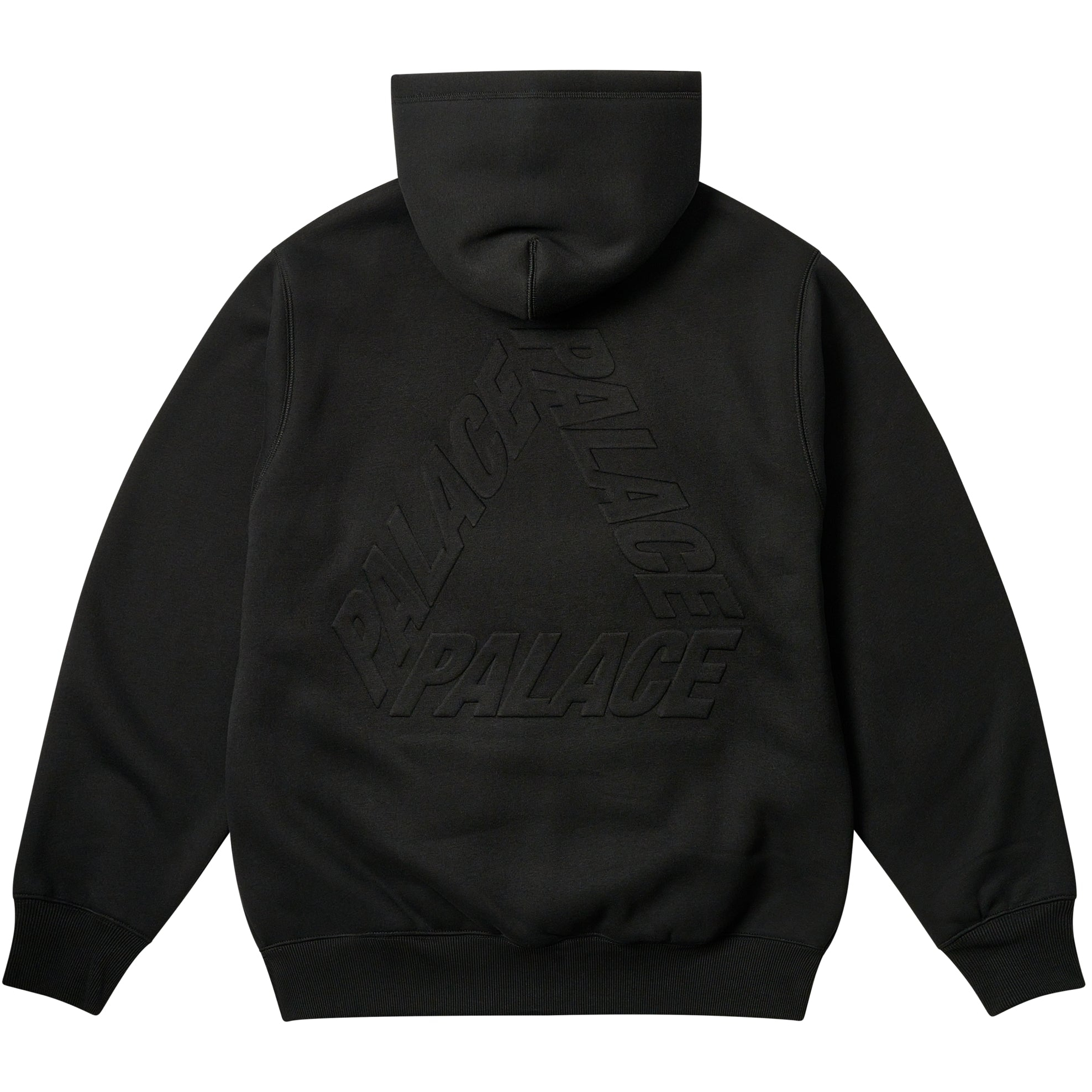 Thumbnail THERMAL EMBOSSED P3 ZIP HOOD BLACK one color