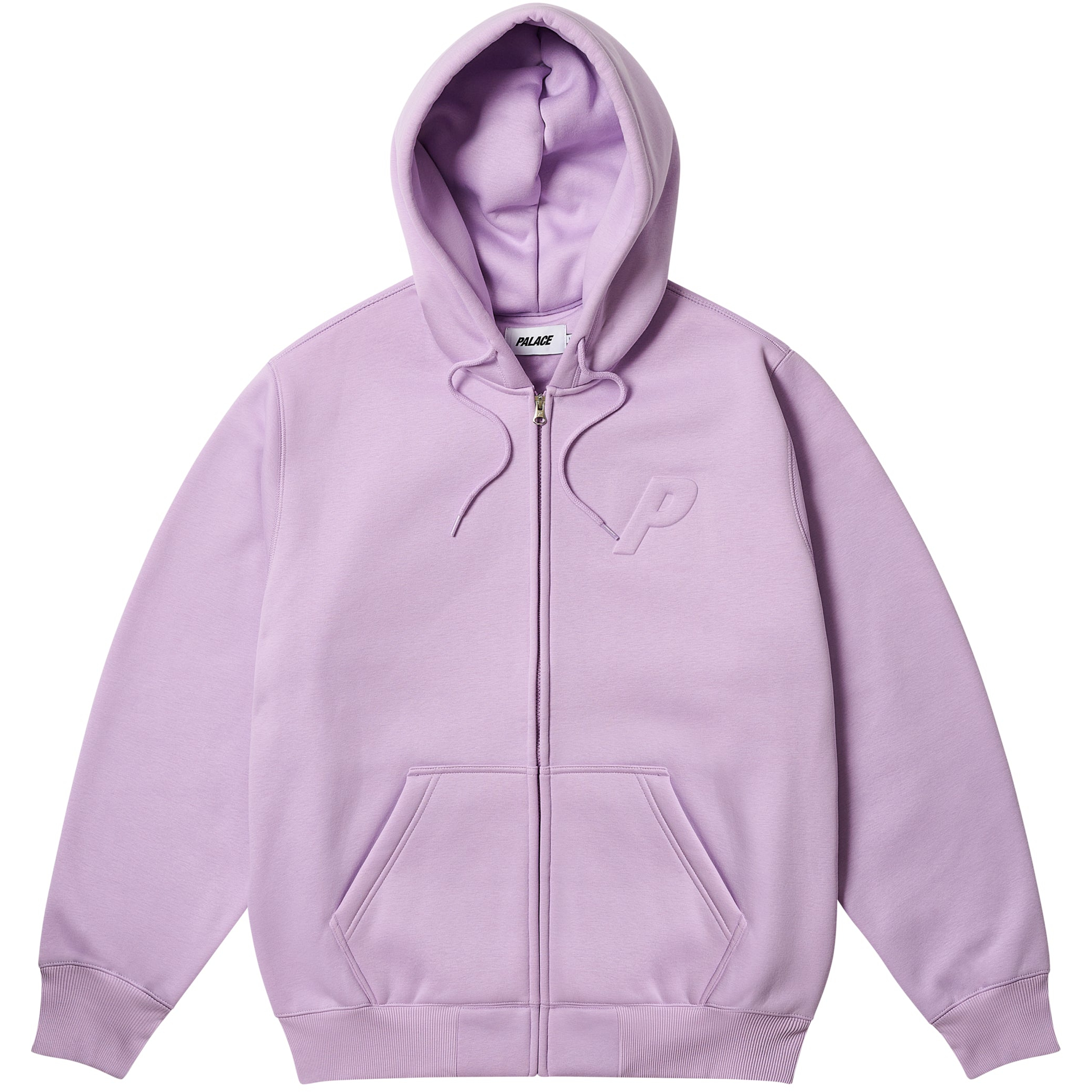 Thumbnail THERMAL EMBOSSED P3 ZIP HOOD PASTEL PURPLE one color