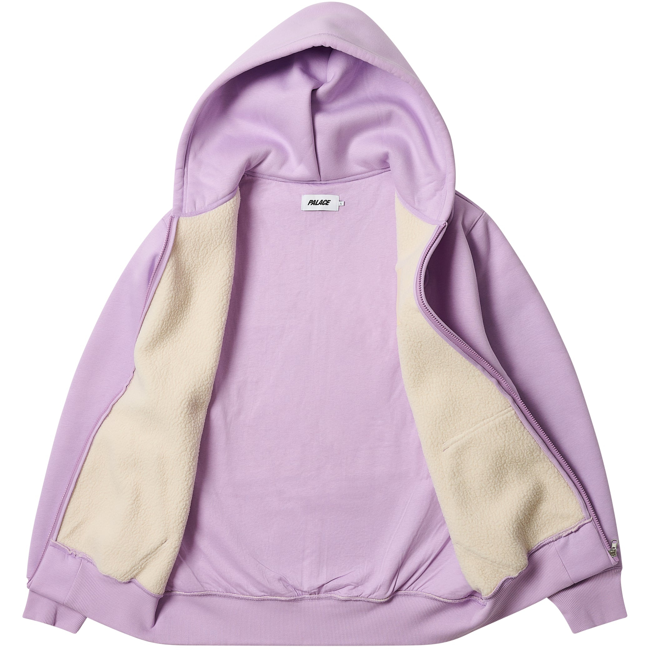 Thumbnail THERMAL EMBOSSED P3 ZIP HOOD PASTEL PURPLE one color