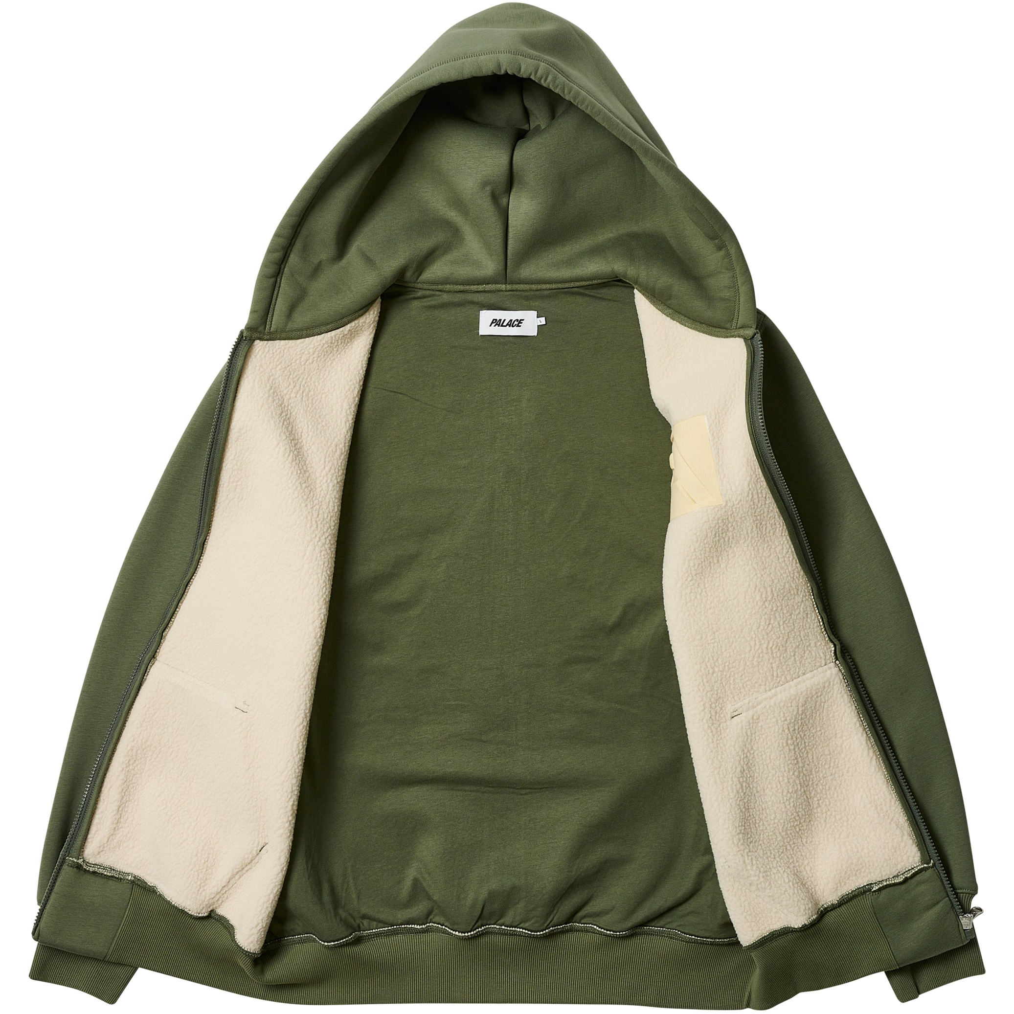 Thumbnail THERMAL EMBOSSED P3 ZIP HOOD THE DEEP GREEN one color