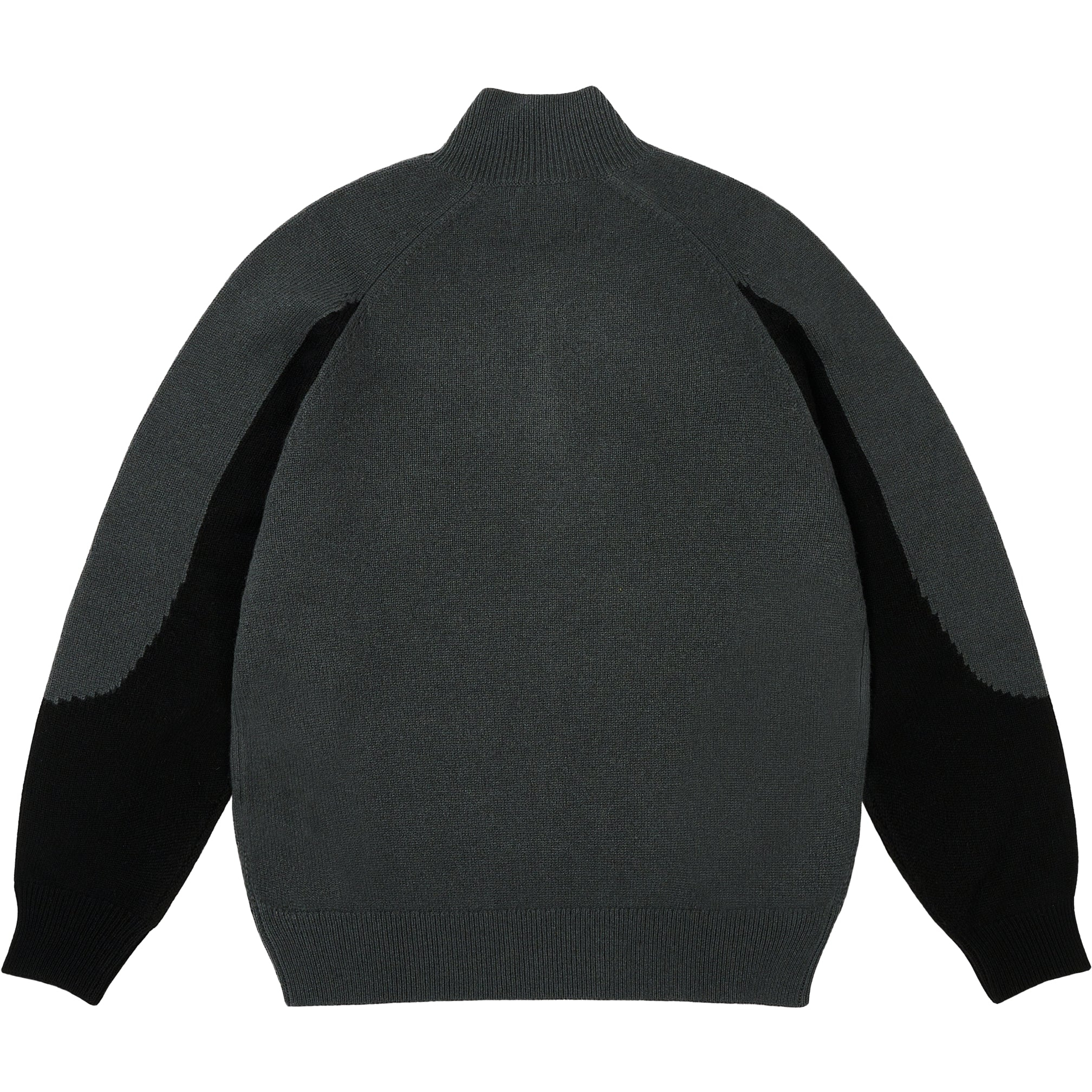 Thumbnail TRIAL 1/4 ZIP KNIT BLACK one color