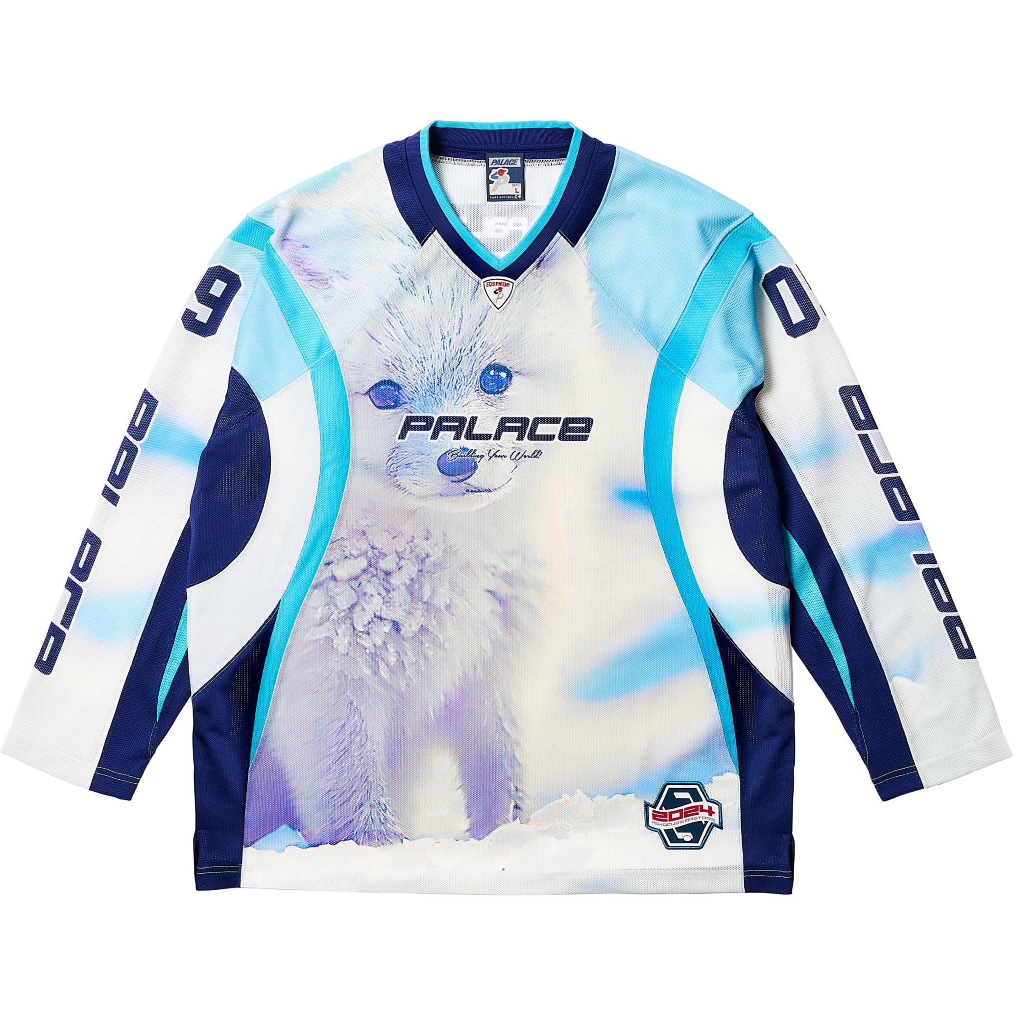 Thumbnail BUILDING YOUR WORLD HOCKEY JERSEY BLUE one color