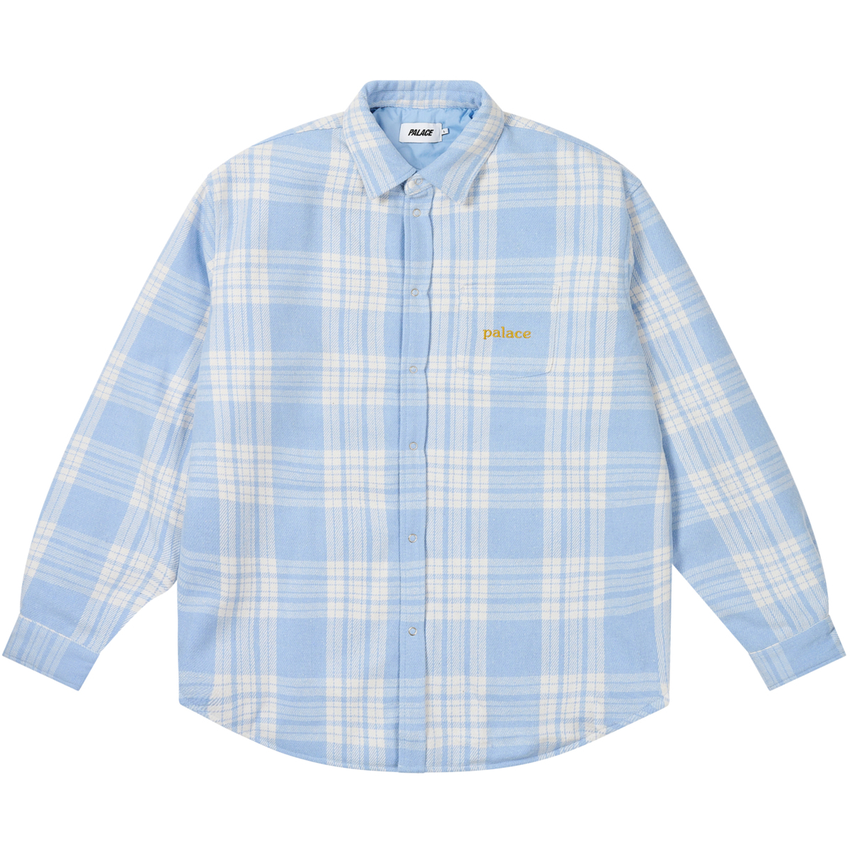 Thumbnail CHECK INSULATED SHIRT FAINT BLUE one color