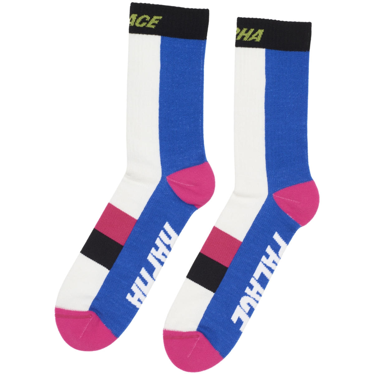 Thumbnail PALACE RAPHA MERINO SOCKS WHITE / BLUE / PINK one color