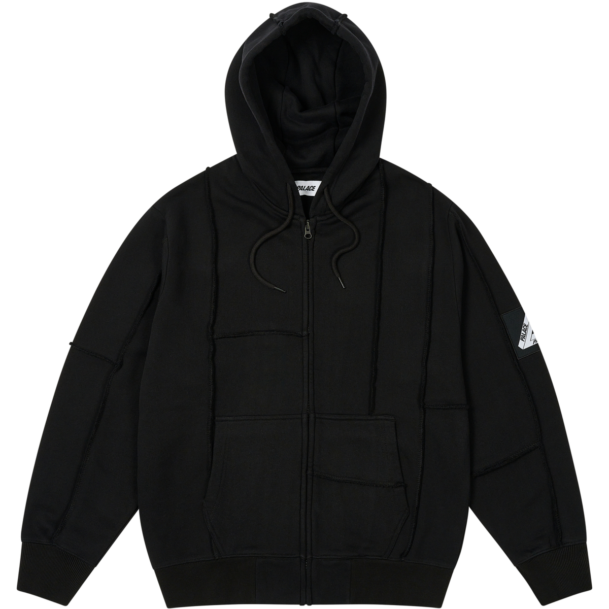 Thumbnail PATCH ME UP ZIP HOOD BLACK one color