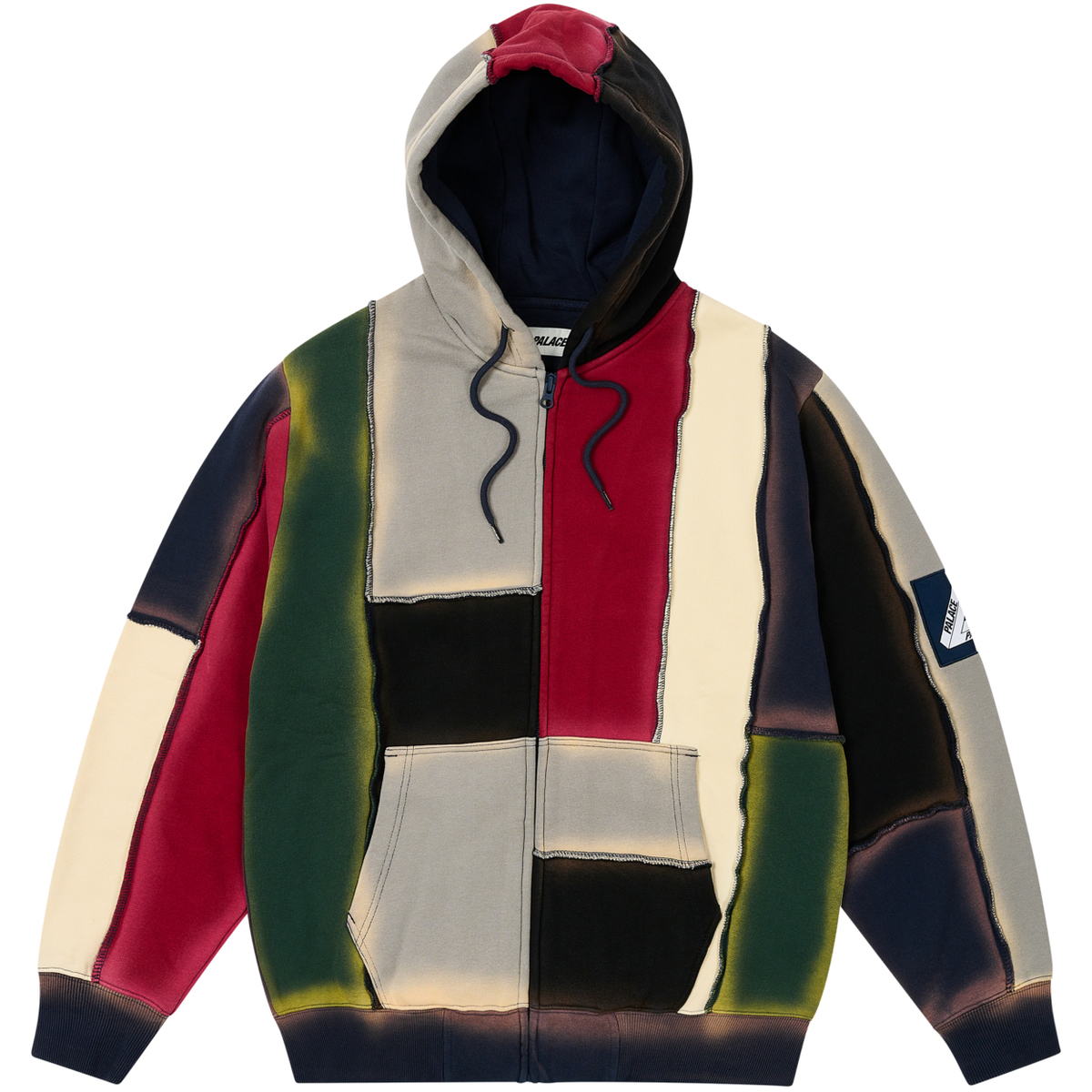 Thumbnail PATCH ME UP ZIP HOOD MULTI BRIGHTS one color