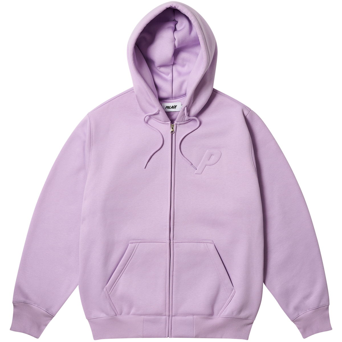 Thumbnail THERMAL EMBOSSED P3 ZIP HOOD PASTEL PURPLE one color