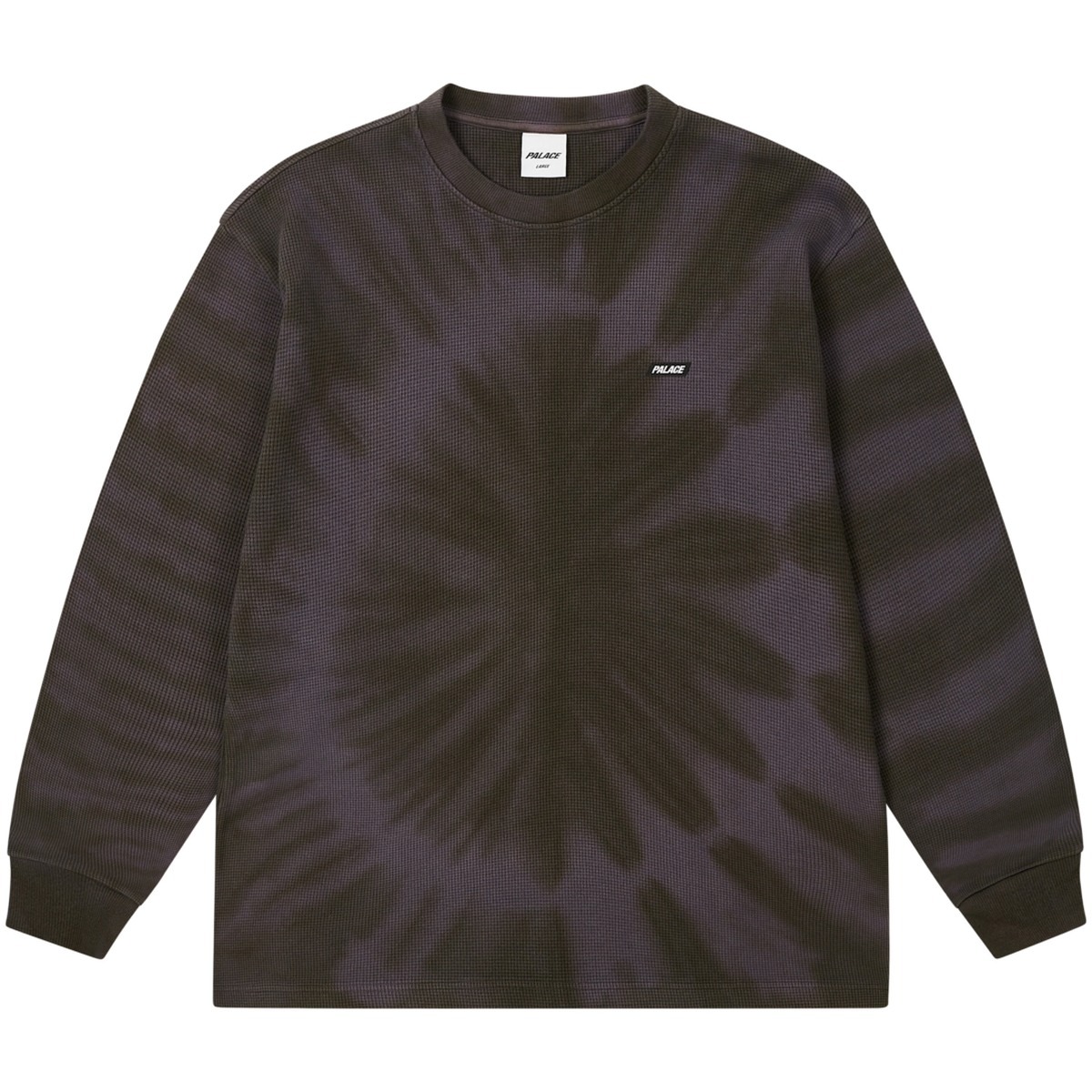 Thumbnail TIE-DYE WAFFLE LONGSLEEVE COAL GREY one color